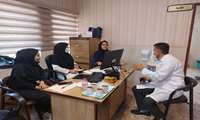 بازدید کارشناس ستادی واحد مبارزه با بیماریهای غیرواگیر معاونت بهداشتی شهید بهشتی از مرکز فرون آباد 