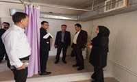 حضور دکتر حسینی، مدیرگروه بیماری‌های معاونت بهداشت دانشگاه علوم پزشکی شهید بهشتی در واحد پیشگیری و درمان هاری بیمارستان شهدای پاکدشت