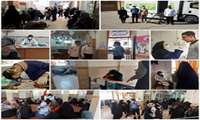 ارائه خدمات بهداشتی رایگان بسیج جامعه پزشکی پاکدشت در محله استاد شهریار حصار امیر