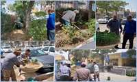 اصلاح ، نگهداری و زیبا سازی فضای سبز محوطه شبکه بهداشت و درمان پس از هماهنگی با واحد فضای سبز شهرداری پاکدشت