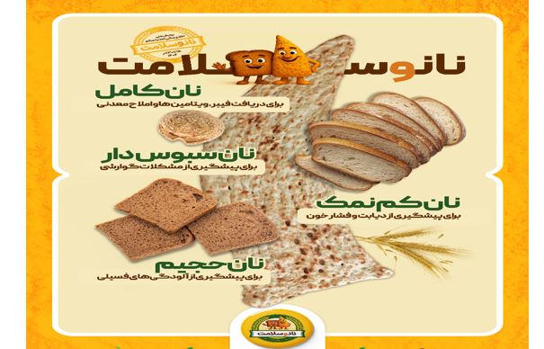 پویش اطلاع رسانی تغذیه با شعار نان سالم